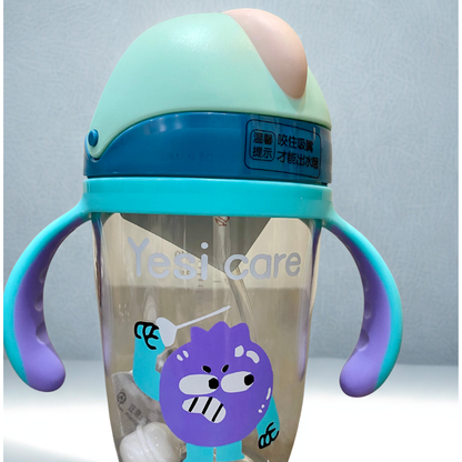 Aiyinmer Anti-Colic Baby Feeder Bottle – Wide Mouth PP Bottle with Breast-Like Nipple | Free Size | 240ml