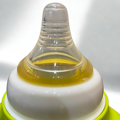 Aiyinmer Anti-Colic Baby Feeder Bottle – Wide Mouth PP Bottle with Breast-Like Nipple | Free Size | 240ml