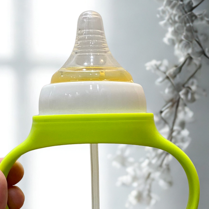 Aiyinmer Anti-Colic Baby Feeder Bottle – Wide Mouth PP Bottle with Breast-Like Nipple | Free Size | 240ml